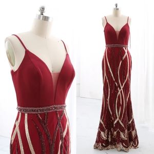 Suspender/Waist Diamond Embellishment Beaded Sequin Embroidery Mermaid dress